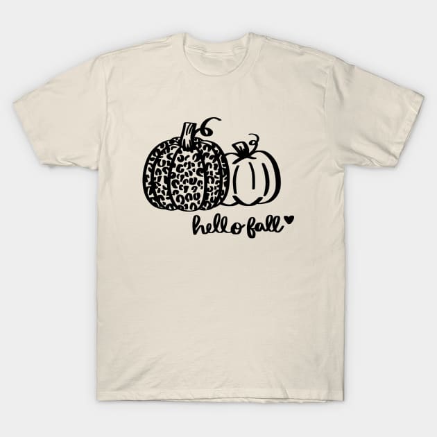 Hello Fall T-Shirt by Heather Roberts Art